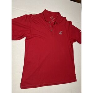 Tommy Bahama Supima Polo Men's Short Sleeve Adult Size Large Red